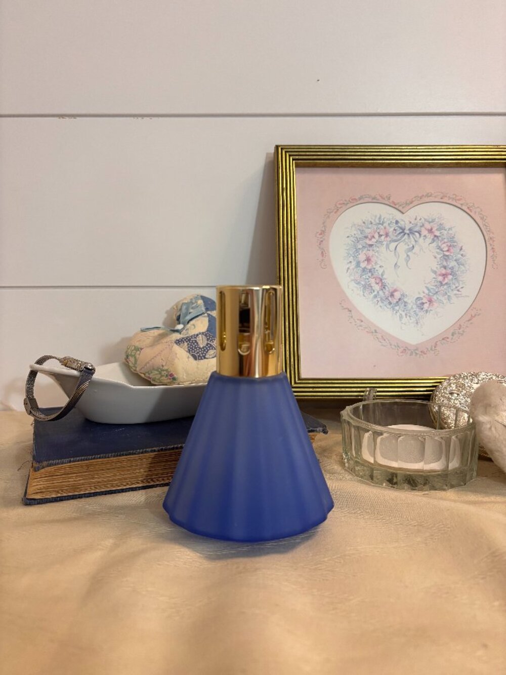 VTG Blue Petticoat Lampe Berger Paris Fragrance Lamp Air Purifier